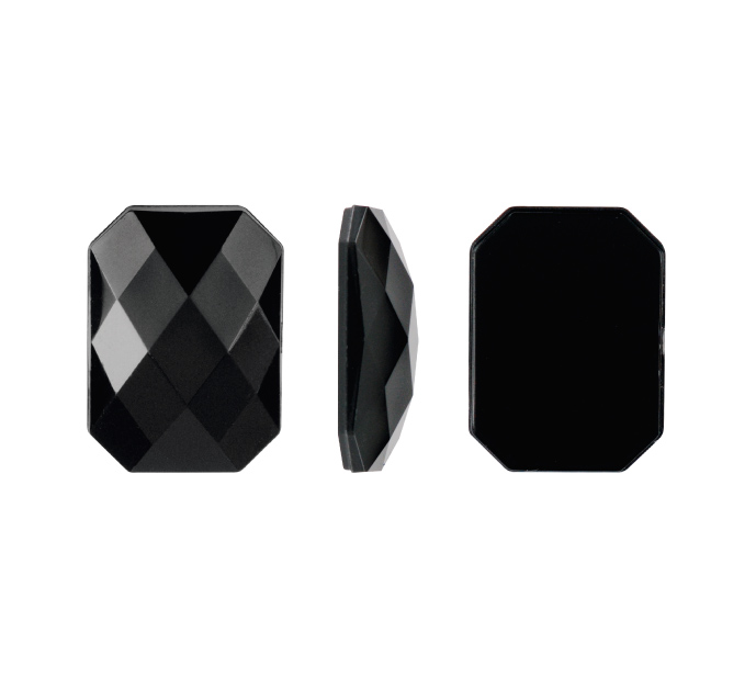 Acrilico K1037 octagon plano 10x12mm jet 1 x und