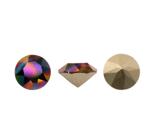 1088 swarovski chaton crystal rainbow dark F SS39 x und