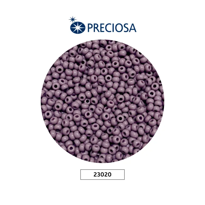 Mostacilla checa preciosa 8/0 3mm 23020 morado claro x 500g