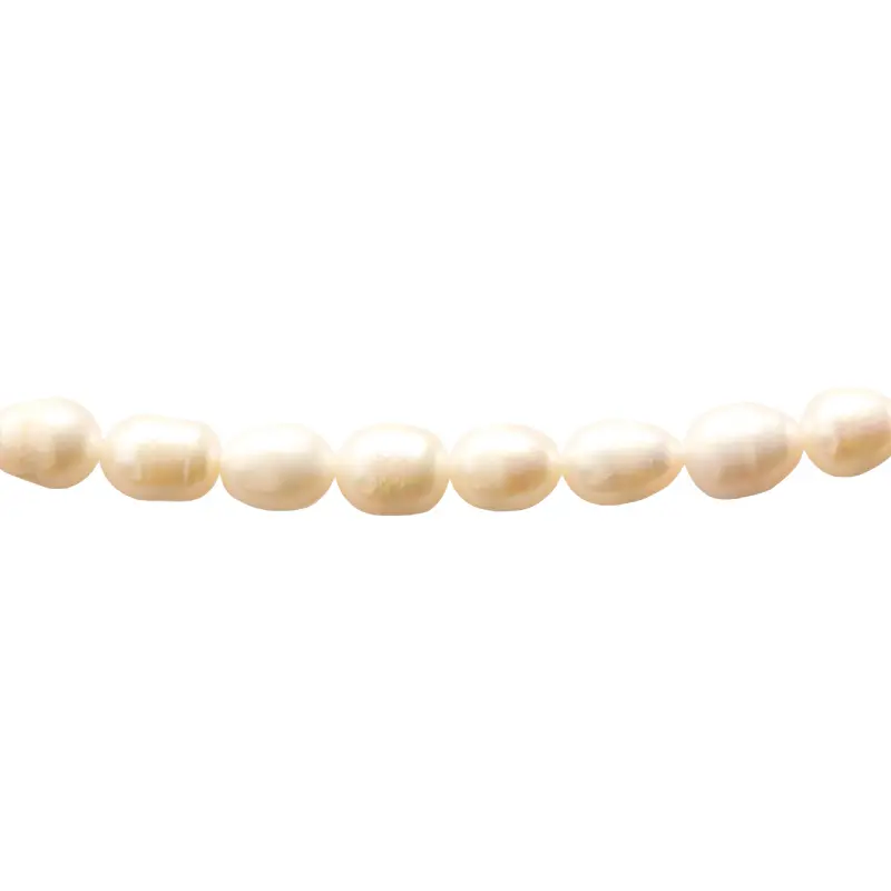 Perla biwa rice 9x10mm x 35cms (32 unds aprox)