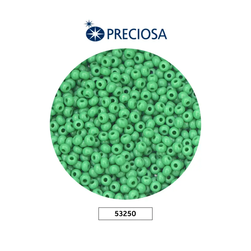 Mostacilla checa preciosa 10/0 53250 OP verde x 500g