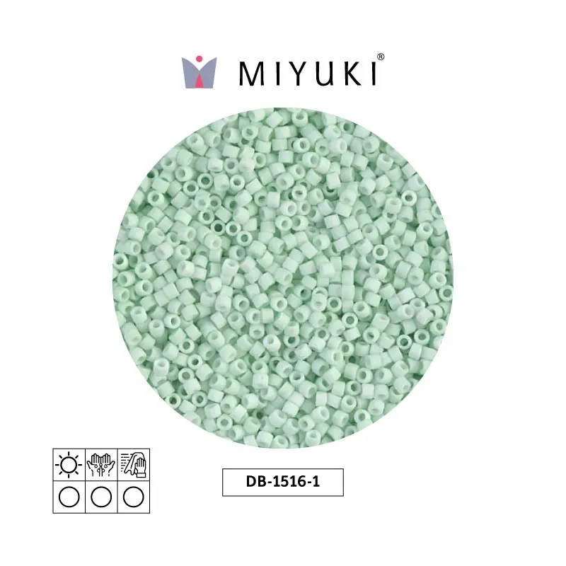 Miyuki delica 11/0 DB1516-1 mate opaco claro verde menta x 50g