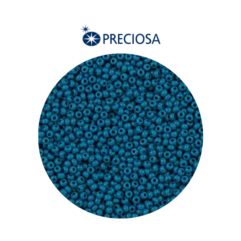 Mostacilla checa preciosa 10/0 33220 azul petroleo x 500g