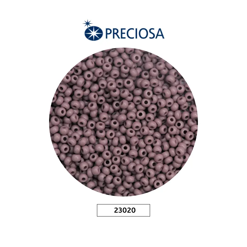 Mostacilla checa preciosa 2mm 23020 morado mate claro x 500g