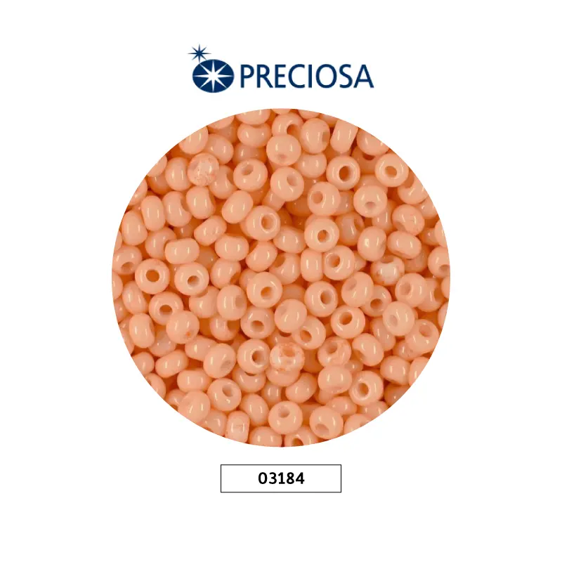 Mostacilla checa preciosa 2mm 03184 curuba fuerte x 500g