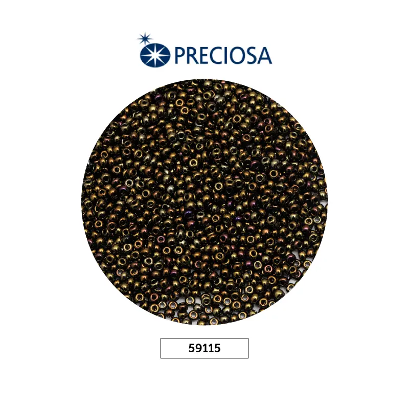 Mostacilla checa preciosa 10/0 2mm 59155 vitrail medium x 50g