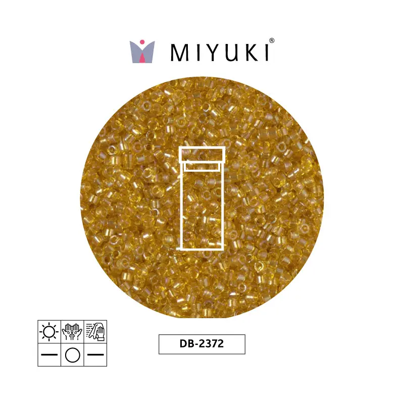 Miyuki delica 11/0 DB2372 color forrado marigold x 3g