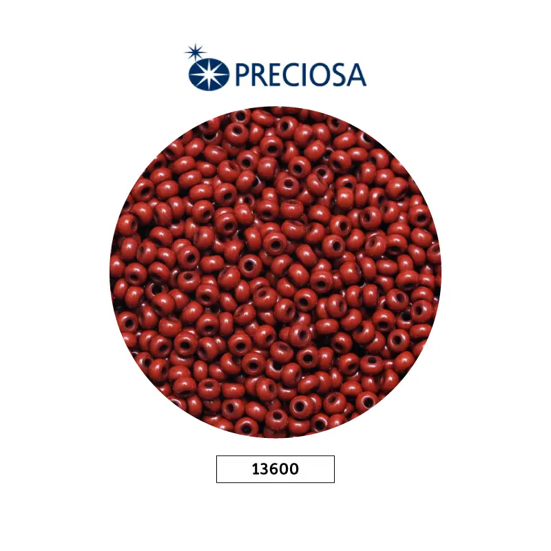 Mostacilla checa preciosa 2mm 13600 OP cafe claro x 500g
