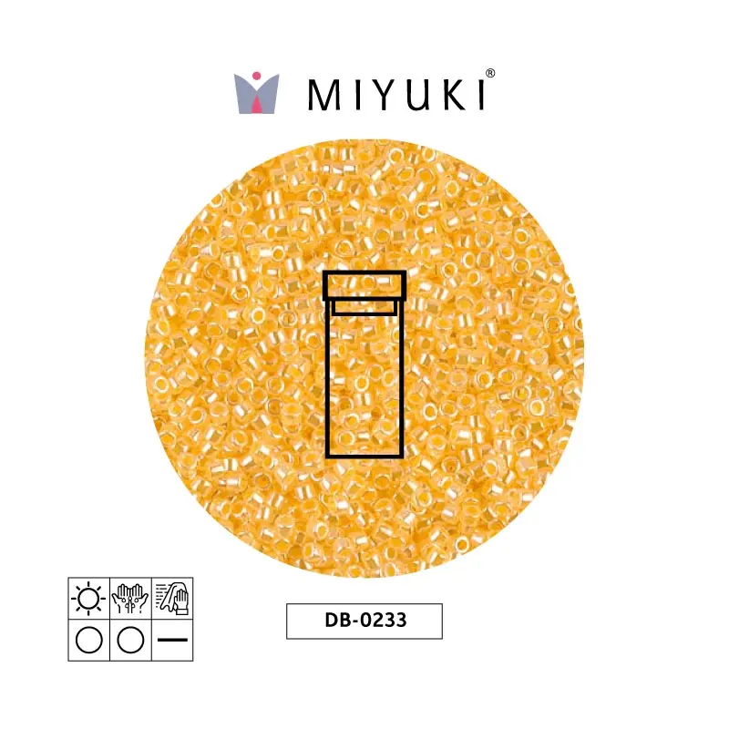 Miyuki delica 11/0 DB0233 claro amarillo ceylon perlado x 3g
