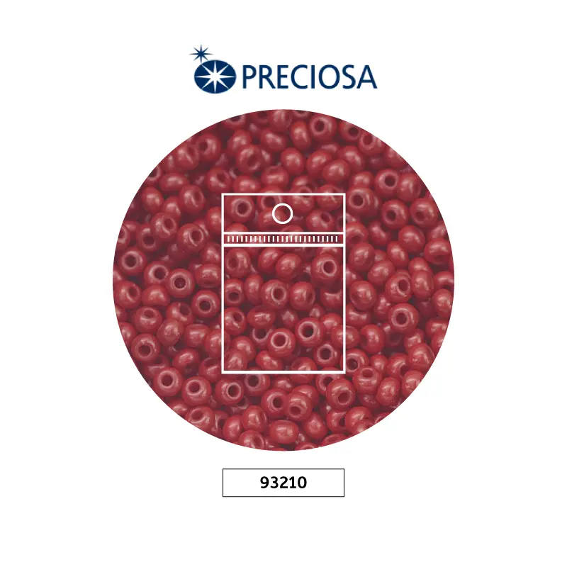 Mostacilla checa preciosa 2mm 93210 OP marsala x 50g