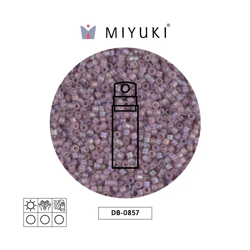 Miyuki delica 11/0 DB0857 matt claro amethys AB x 10g