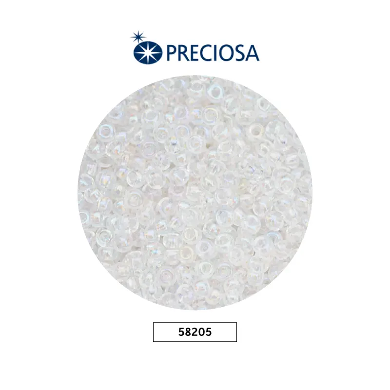 Mostacilla checa preciosa 2mm 58205 LP cristal AB x 500g