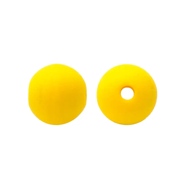 Bola neopreno lisa 8mm amarillo x 12 unds