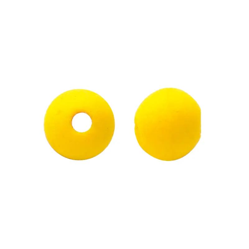 Bola neopreno lisa 6mm amarillo x 12 unds