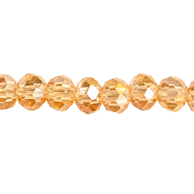Murano rondela facetada 2mm gold shadow 33AB x 145 unds