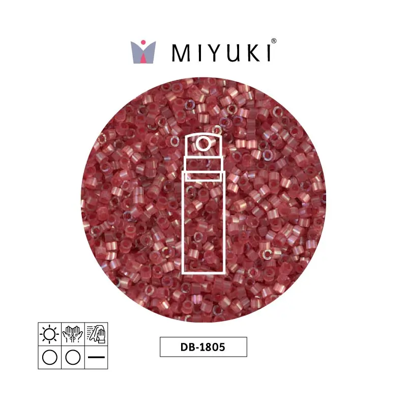 Miyuki delica 11/0 DB1805 oscuro rojo satinado x 10g