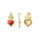 Dije esmaltado rojo sagrado corazon 12x22mm/Golfi x und