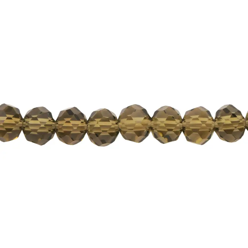 Murano rondela facetada 6mm black diamond 23 x 82unds