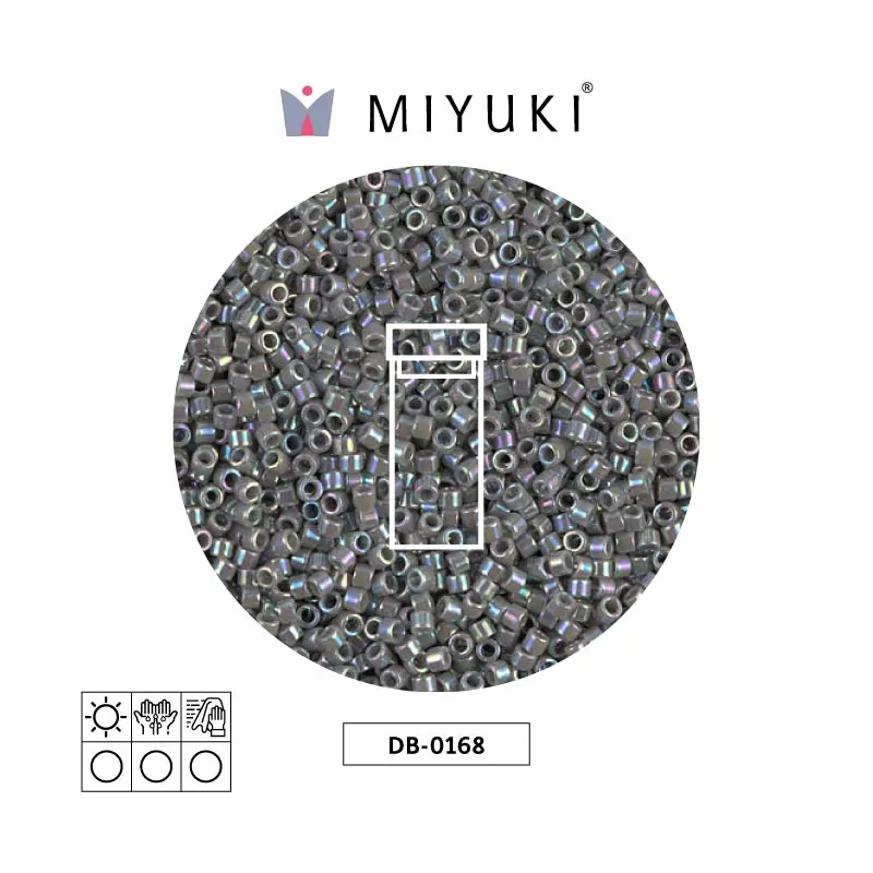 Miyuki delica 11/0 DB0168 opaco gris AB x 3g