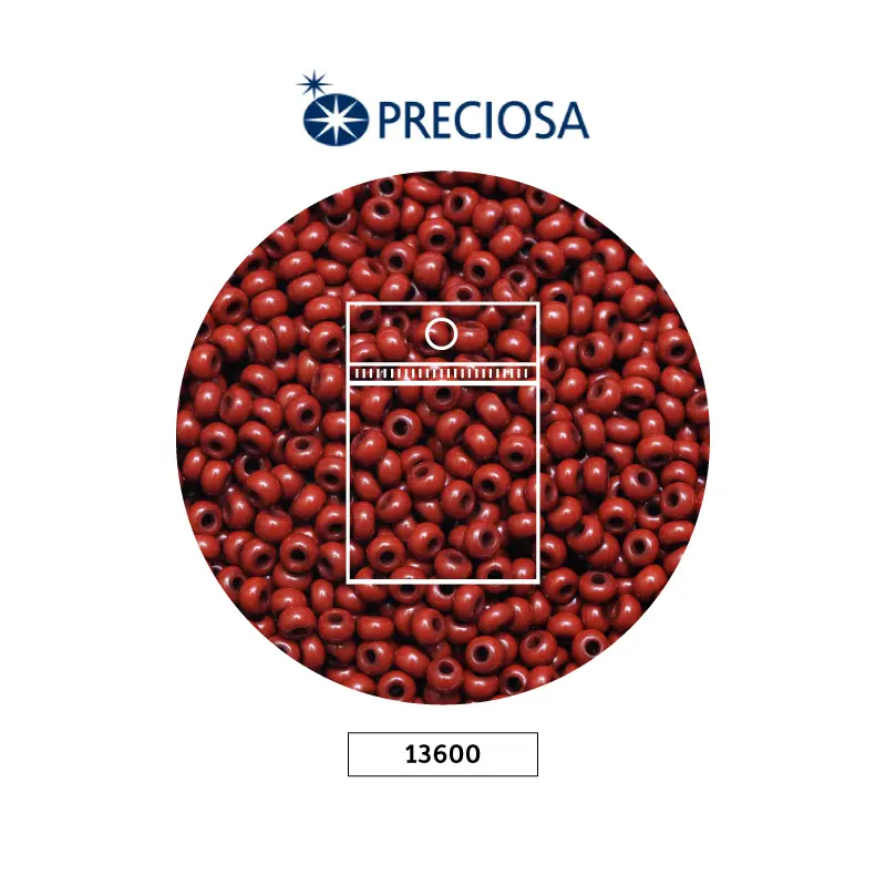 Mostacilla checa preciosa 10/0 2mm 13600 OP cafe claro x 50g