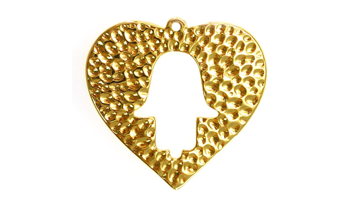 Herraje corazon B1683 50x52mm oro x und