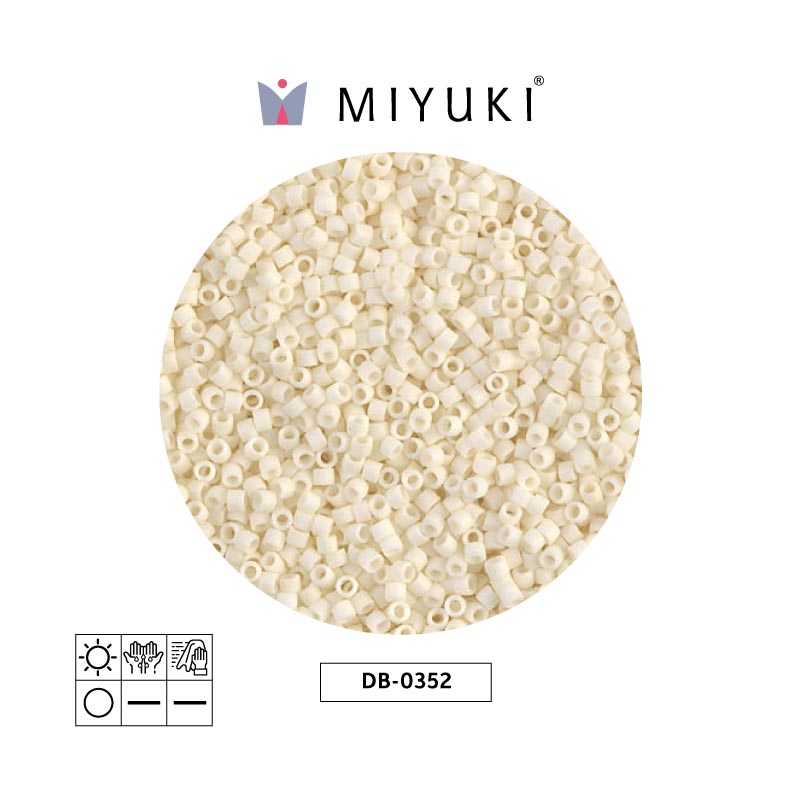 Miyuki delica 11/0 DB0352 mate crema x 50g