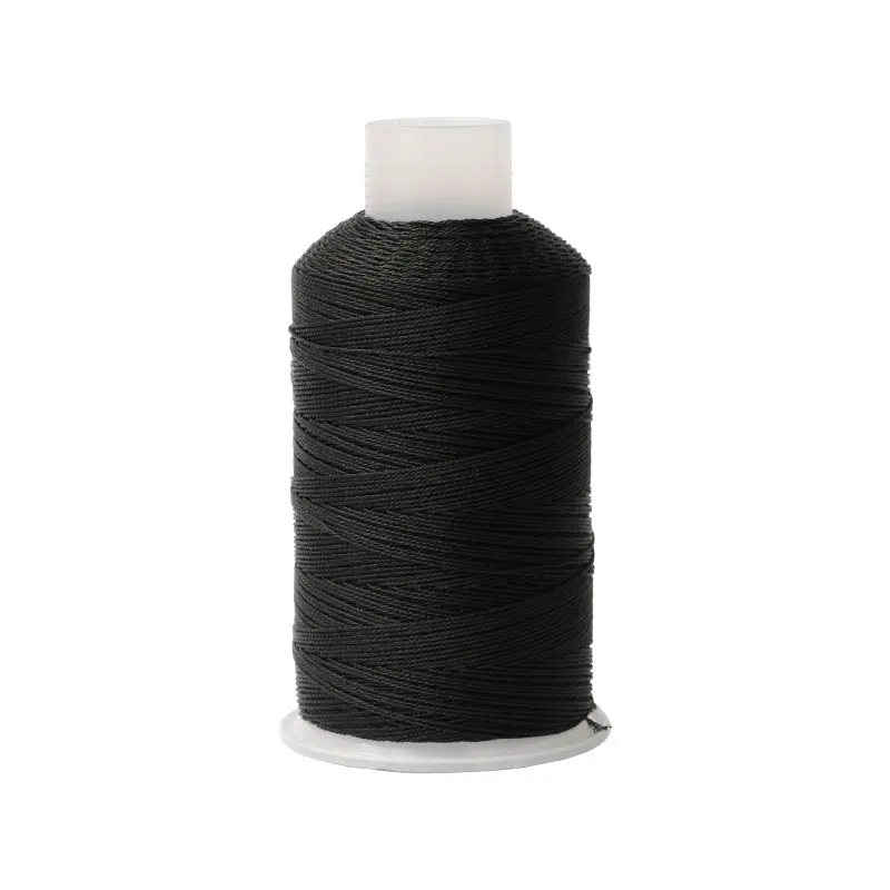 Hilo poliester metalizado 9 hilos L56 negro x rollo 350m