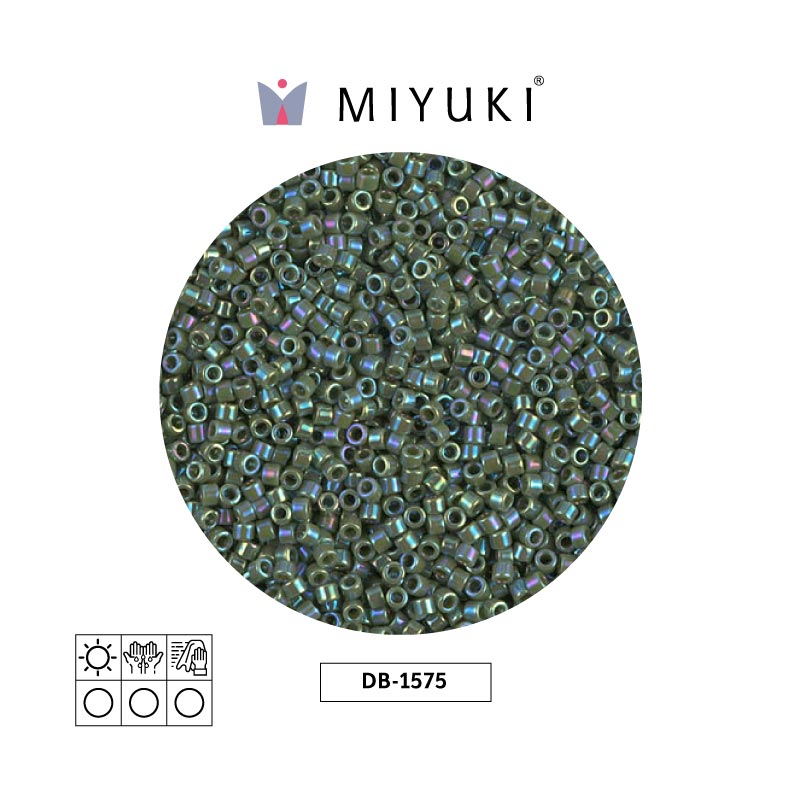 Miyuki delica 11/0 DB1575 opaco verde AB x 50g