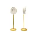 Soporte exhibidor oreja blanco derecha 14.5x4cm x und