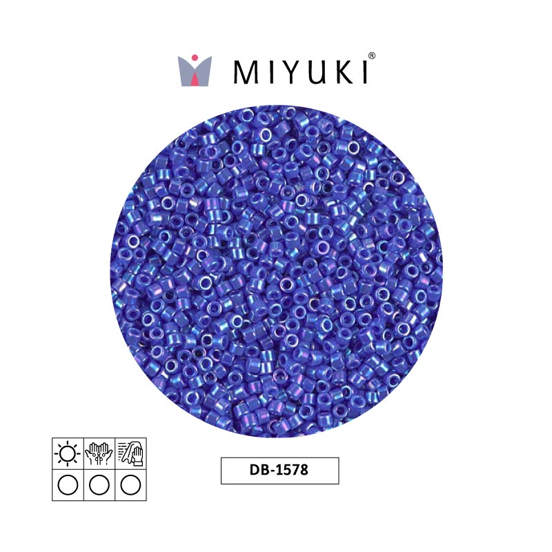 Miyuki delica 11/0 DB1578 opaco azul AB x 50g