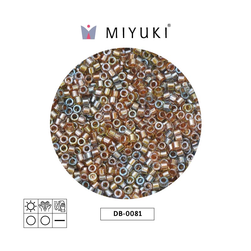 Miyuki delica 11/0 DB0981 indued color mixed x 50g