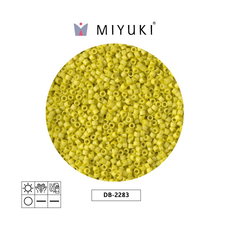 Miyuki delica 11/0 DB2283 opaco glazed citron x 50g