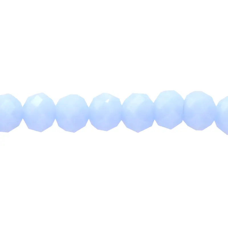 Murano rondela facetada 3mm azul turquesa 54 x 110unds