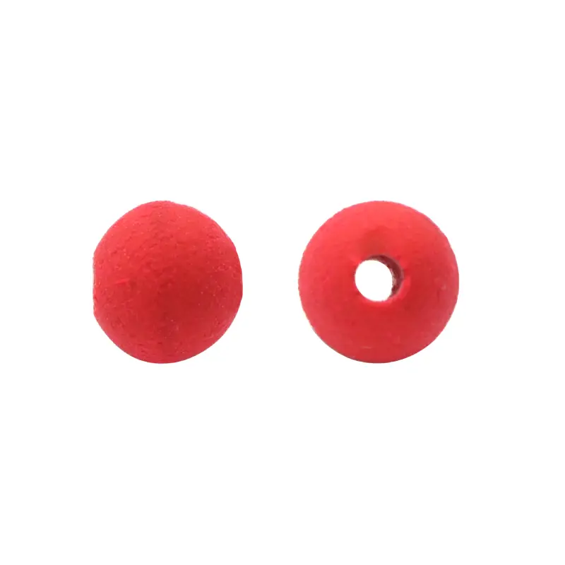 Bola neopreno lisa 6mm roja x 12unds