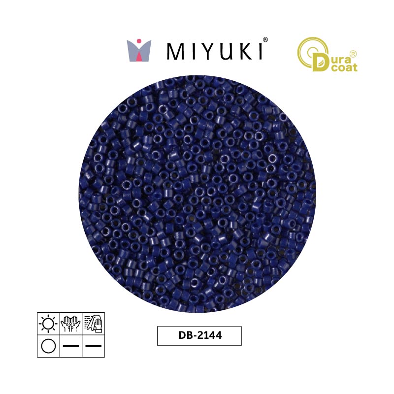 Miyuki delica 11/0 DB2144 durac opaco azul x 50g