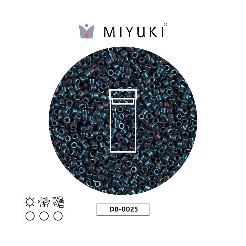Miyuki delica 11/0 DB0025 metalizado opaco azul x 3g