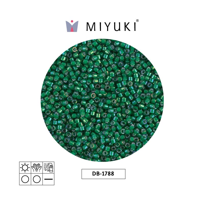 Miyuki delica 11/0 DB1788 verde AB x 50gr