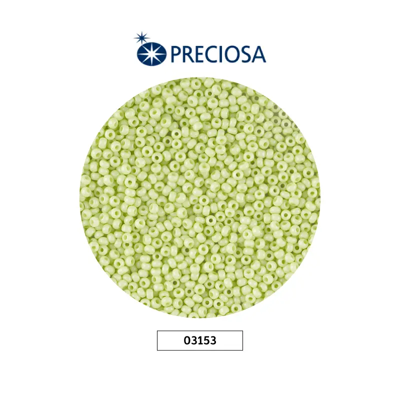 Mostacilla checa preciosa 2mm 03153 verde pastel x 500g