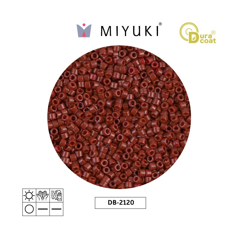 Miyuki delica 11/0 DB2120 opaco maroon x 50g