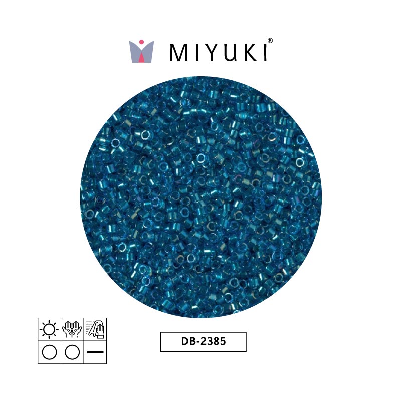Miyuki delica 11/0 DB2385 color forrado pacific x 50g