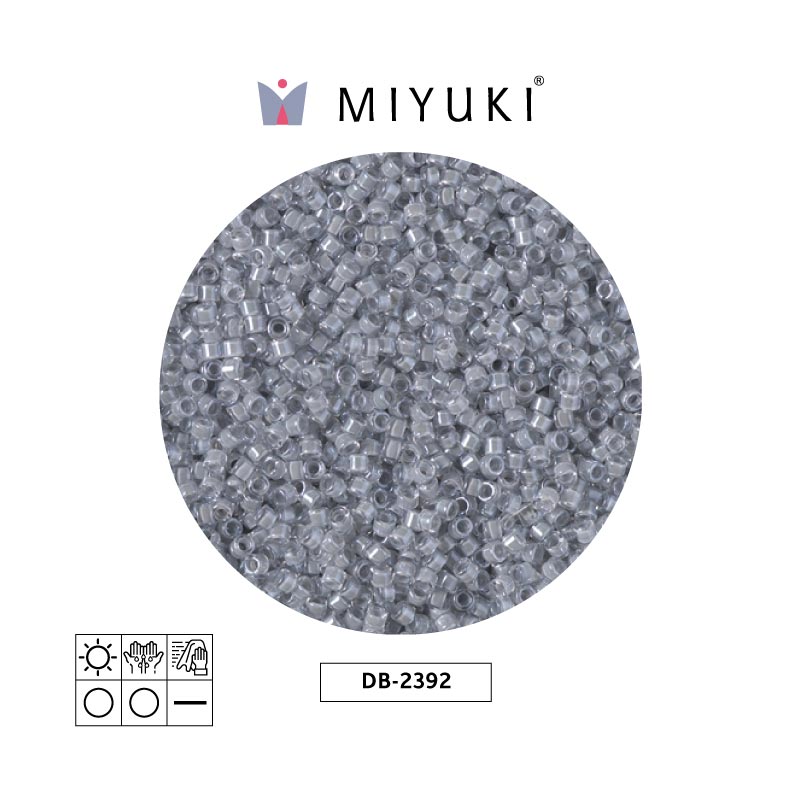 Miyuki delica 11/0 DB2392 color forrado pewter x 50g