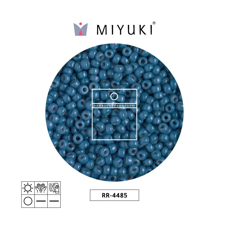 Mostacilla Miyuki rocalla 8/0 RR4485 juniper azul x 25g