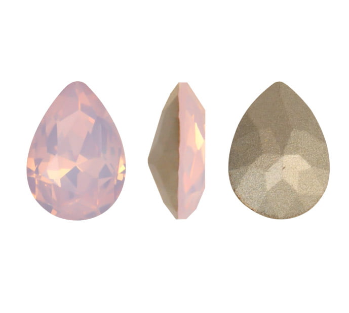 4320CH pera 10x14mm 395 rose opal x und