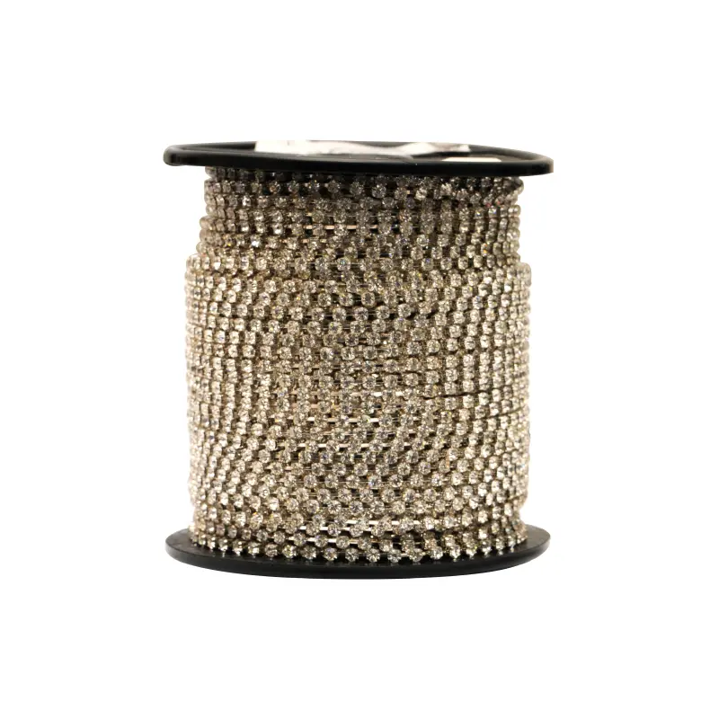 Cadena strass MCSS10/SP crystal x m