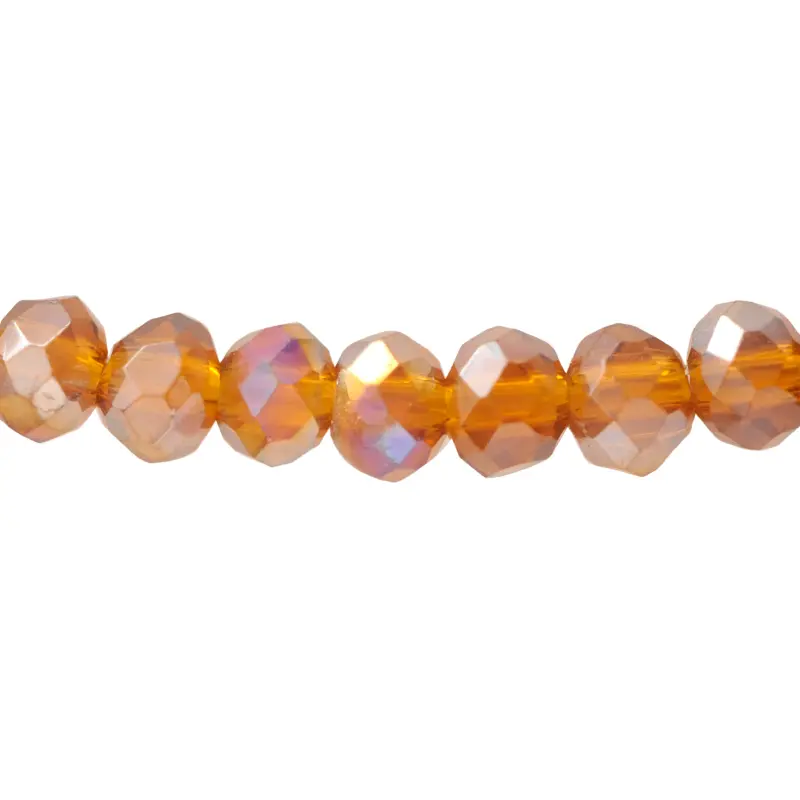 Murano rondela facetada 2mm cafe 19AB x 140unds