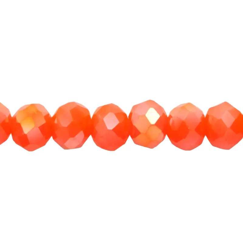 Murano rondela facetada 3mm salmon mate 79AB x aprox 110unds