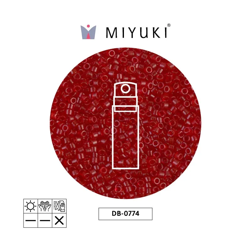 Miyuki delica 11/0 DB0776 mate transp kelly x 10g