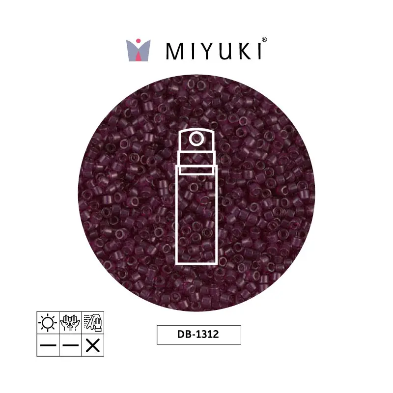 Miyuki delica 11/0 DB1312 transparente morado x 10gr