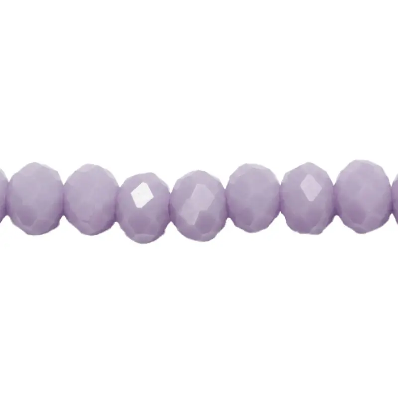 Murano rondela facetada 2mm lila mate AB x 143unds