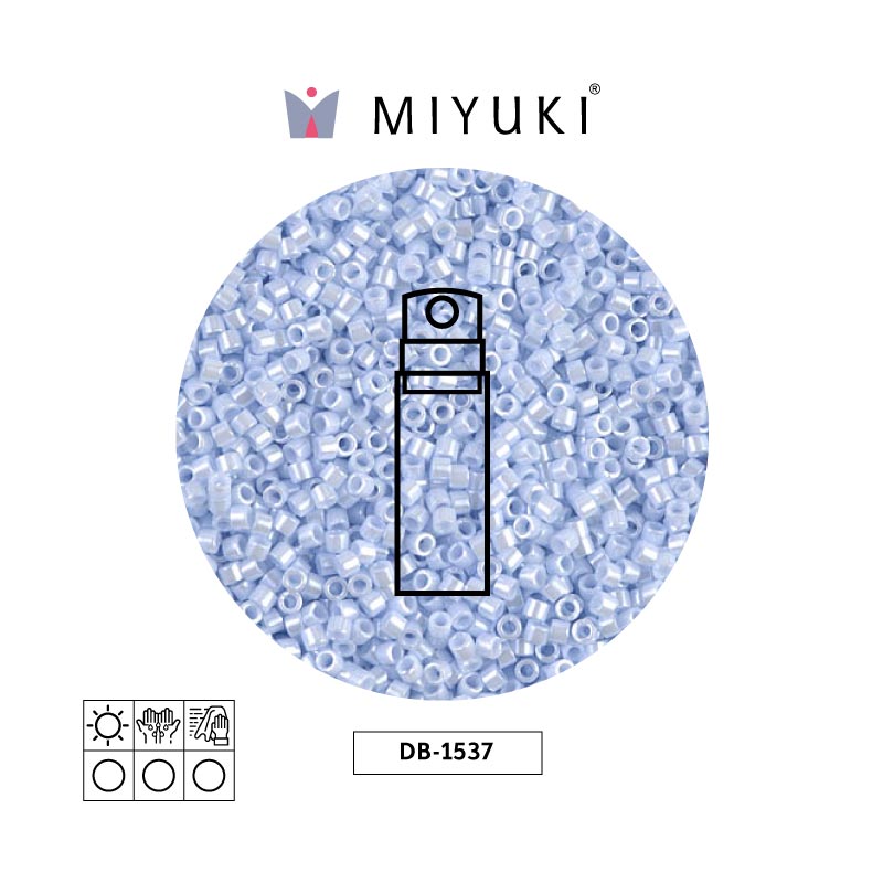 Miyuki delica 11/0 DB1537-1 lt sky blue ceylon x 10g